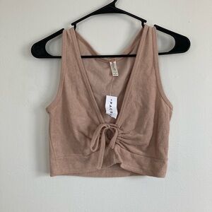 La Hearts Tan Tank Top